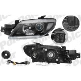 Far Mitsubishi Outlander (CU0W) 05.2005-03.2007 DEPO partea Dreapta, tip bec H1+HB3 fara motoras, culoare negru