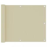 VidaXL Paravan pentru balcon, crem, 75x300 cm, țesătură oxford