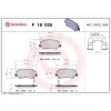 Placute frana Hyundai Accent 4 Sedan (Rb) 08.10-, I20 2 (Gb Ib) 11.14-08.21, I20 2 Hatchback Van (Gb Ib) 11.14-, I20 3 (Bc3 Bi3) 08.20-, Solaris Seda, BREMBO