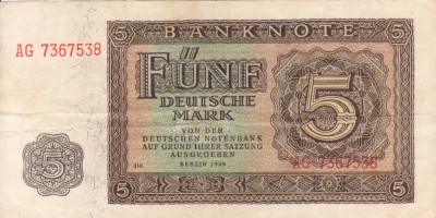 GERMANIA 5 mark 1948 VF+!!! foto