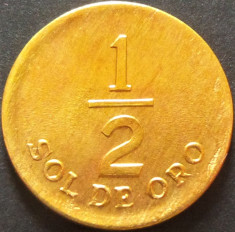Moneda 1/2 SOL DE ORO - PERU, anul 1976 *Cod 5209 foto