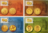 Romania 2006 Istoria Monedei Romanesti,set complet de 6 maxime oficiale