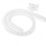 Organizator cabluri spiralat 2m x 32mm Alb, Nedis CMSW2832WT200