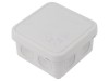 Carcasă cutie de conexiuni IP65 gri 90x90x49mm
