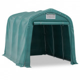 Cort de garaj, verde, 2,4 x 3,6 m, PVC