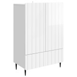 vidaXL Bufet Alb foarte lucios 66 x 34,5 x 97 cm Lemn prelucrat 894439