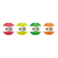 Ascutitoare Milan Fluo Dubla Mecanica cu Container, Plastic, Accesorii Scoala, Rechizite Scolare, Rechizite Scolare Milan, Ascutitoare Dubla Ieftina, foto