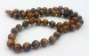 Colier / Margele vintage - superbe agate ochi de tigru