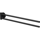 Cumpara ieftin Suport prosop Lenz Nero 2 brațe negru