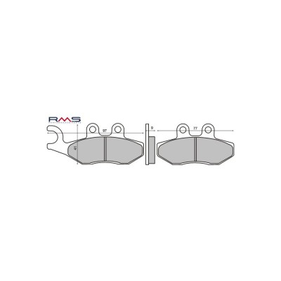MBS Placute frana Piaggio Beverly 125-200, Cod Produs: 225102620RM foto