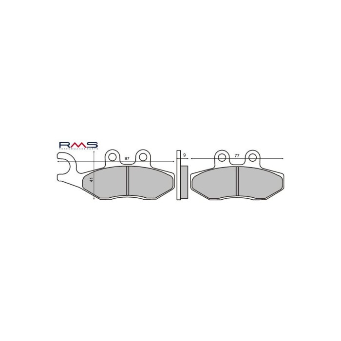 MBS Placute frana Piaggio Beverly 125-200, Cod Produs: 225102620RM