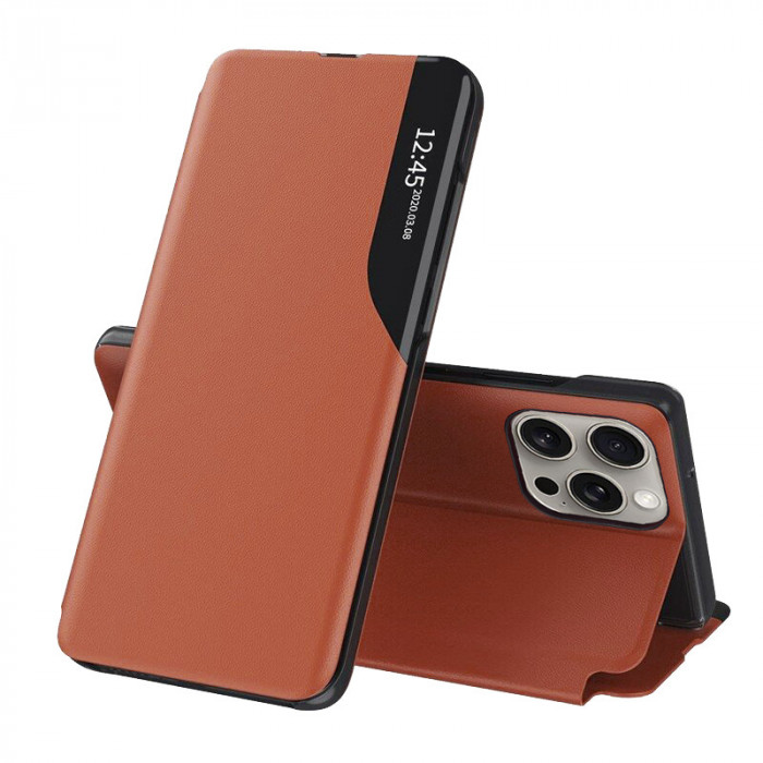 Husa pentru iPhone 15 Pro Max, Techsuit eFold Series, Orange