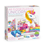 Puzzle de podea cu realitate augmentata AR - Unicorni, 4M