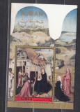 M2 JC 70 - Colita foarte veche - Ajman - pictura religioasa, Arta, Stampilat