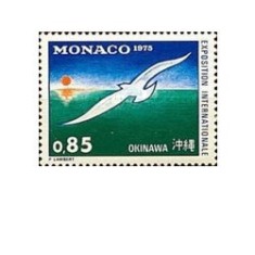 Monaco 1975 - expo filatelic Okinawa, neuzata