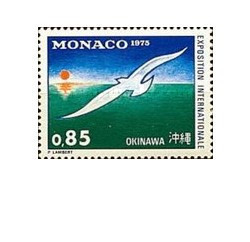Monaco 1975 - expo filatelic Okinawa, neuzata foto