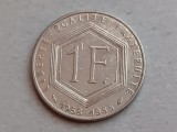 M3 C50 34 - Moneda foarte veche - Franta - 1 franc - omagiala - 1988