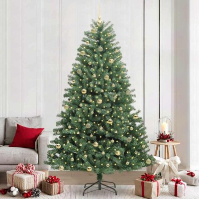 vidaXL Brad de Crăciun artificial cu ramuri articulare Verde 240 cm 3395509 foto