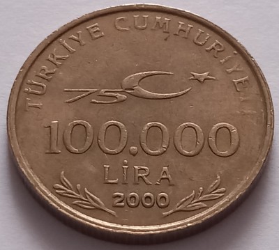 Turcia , 100.000 Lira 2000 foto