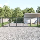 VidaXL Poartă de grădină din plasă antracit 500x175 cm oțel galvanizat