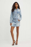Miss Sixty rochie jeans 6L2DJ1110000 DJ1110 L/S DENIM DRESS mini, drept, 6L2DJ1110000