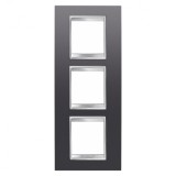Rama Ornament 3P verticala LUX Gewiss Chorus ardezie GW16227VA