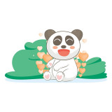 Cumpara ieftin Sticker decorativ Panda , Multicolor, 85 cm, 3434ST, Oem
