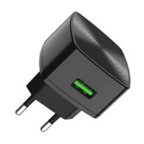 Incarcator Retea cu cablu MicroUSB HOCO C70A, 1 X USB, 18W, Quick Charge, Negru