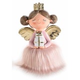 Figurina Inger roz cu led 11.5x8x17 cm