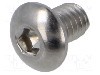 Surub M4, 6mm, O&amp;#355;el rezistent la acizi A4, pas filet 0,7, BOSSARD - 1720554