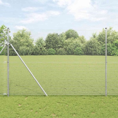 vidaXL Gard din Fier Zincat , Sudat, 1.6 x 10 m foto