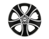 Cumpara ieftin Set 4 capace roti Bis Gri-Negru R14 pentru gama auto Fiat, Autohelix MSA