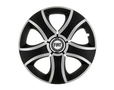 Set 4 capace roti Bis Gri-Negru R14 pentru gama auto Fiat foto
