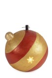 Suport brad Craciun ceramica aurie rosie &Oslash;60x62h