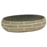 Cumpara ieftin Lavoar de blat, multicolor, 59x40x15 cm, ceramica, oval