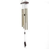 Cumpara ieftin Clopotel de vant cu 6 Tuburi de Metal (Goale), cu bila de lemn &amp;#8211; 70 cm lungime