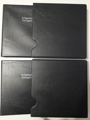 2 albume germane (Leuchtturm OPTIMA) pentru cărți poștale format vechi foto