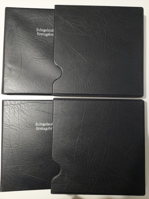 2 albume germane (Leuchtturm OPTIMA) pentru cărți poștale format vechi