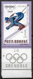 C1433 - Romania 1967 - J.O.Grenoble lei 1.00(1/7), Nestampilat