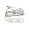 Prelungitor 4 Prize Vorel 72494, 5m, Fara Impamantare, Cablu 2x1.0mm&sup2;, Alb