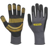 Cumpara ieftin Manusi de protectie razor Stanley SY510, large, strat nitril, negru