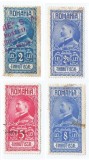 *Romania, lot 1105 cu 4 timbre fiscale generale, 1927, oblit.