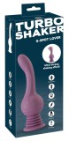 Vibrator dublu, flexibil &ndash; două capete utilizabile Turbo Shaker Double Lover (30cm), Orion