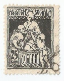 Romania, LP VI.11/1921, Asistenta sociala - Infirmiera, 25 bani cu fil., oblit.