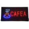Reclama text Cafea,pentru interior cu animatie luminoasa si dinamica