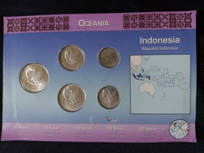 Seria completata monede - Indonezia 1994-2003 , 5 monede foto