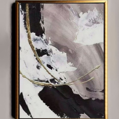 Tablou abstract 100x150, tablou pictat manual ulei pe panza Galerie arta