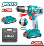 Masina de gaurit cu percutie si acumulator 20V si 2 acumulatori