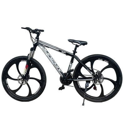 Bicicleta MTB 26 inch, Shimano 21 viteze, frane pe disc, cadru din otel, Tornado, Black foto