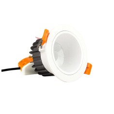 Spot LED MiBoxer FUT070, 6W, incastrat, RGB+CCT, 550LM, 2700K-6500K, lumina ajustabila, 2.4GHz, control de la distanta 30m, AC100-240V, anti-glare, al